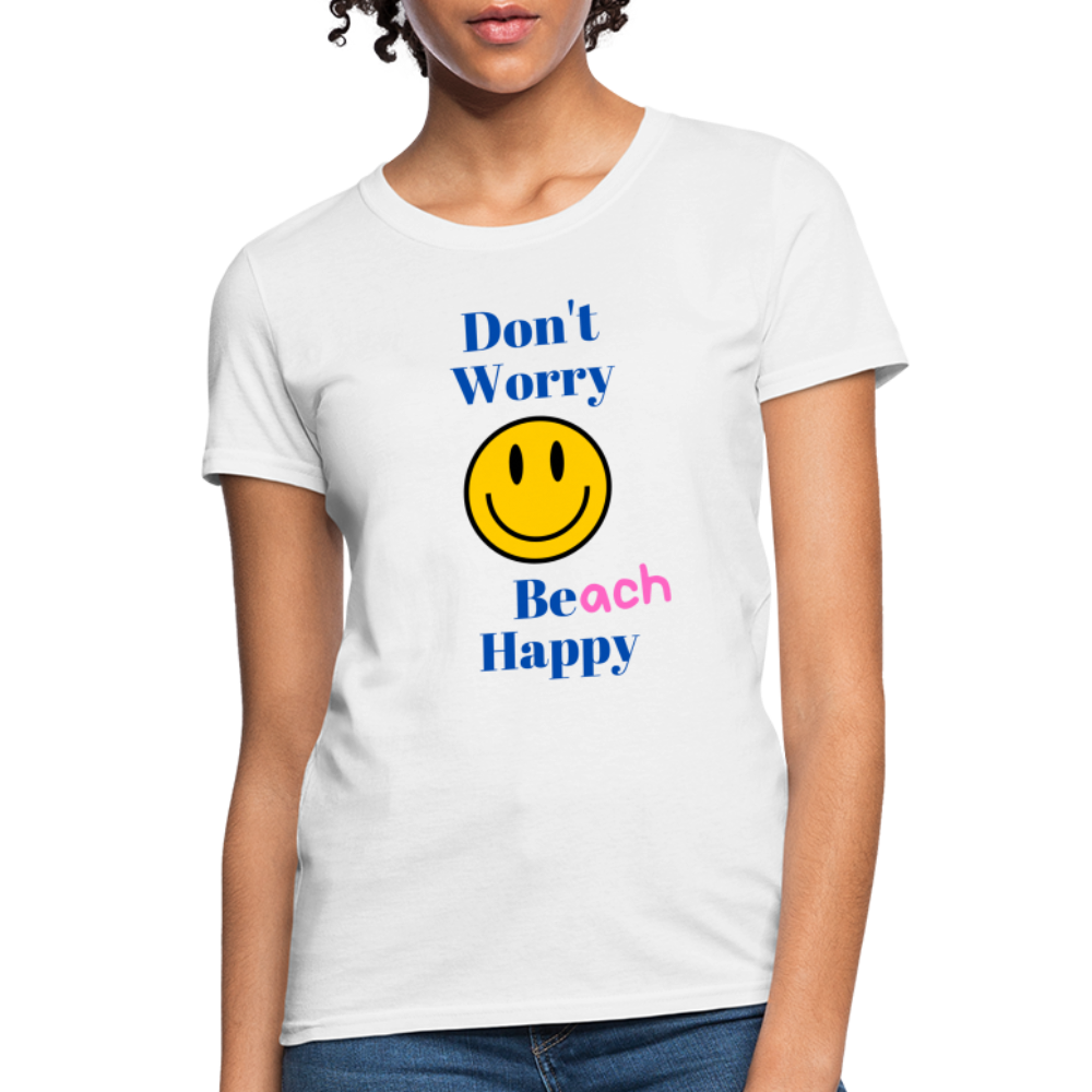 Women's Beach Happy T-Shirt - white