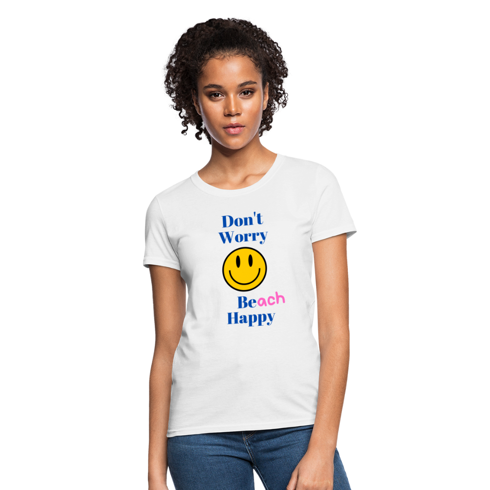 Women's Beach Happy T-Shirt - white