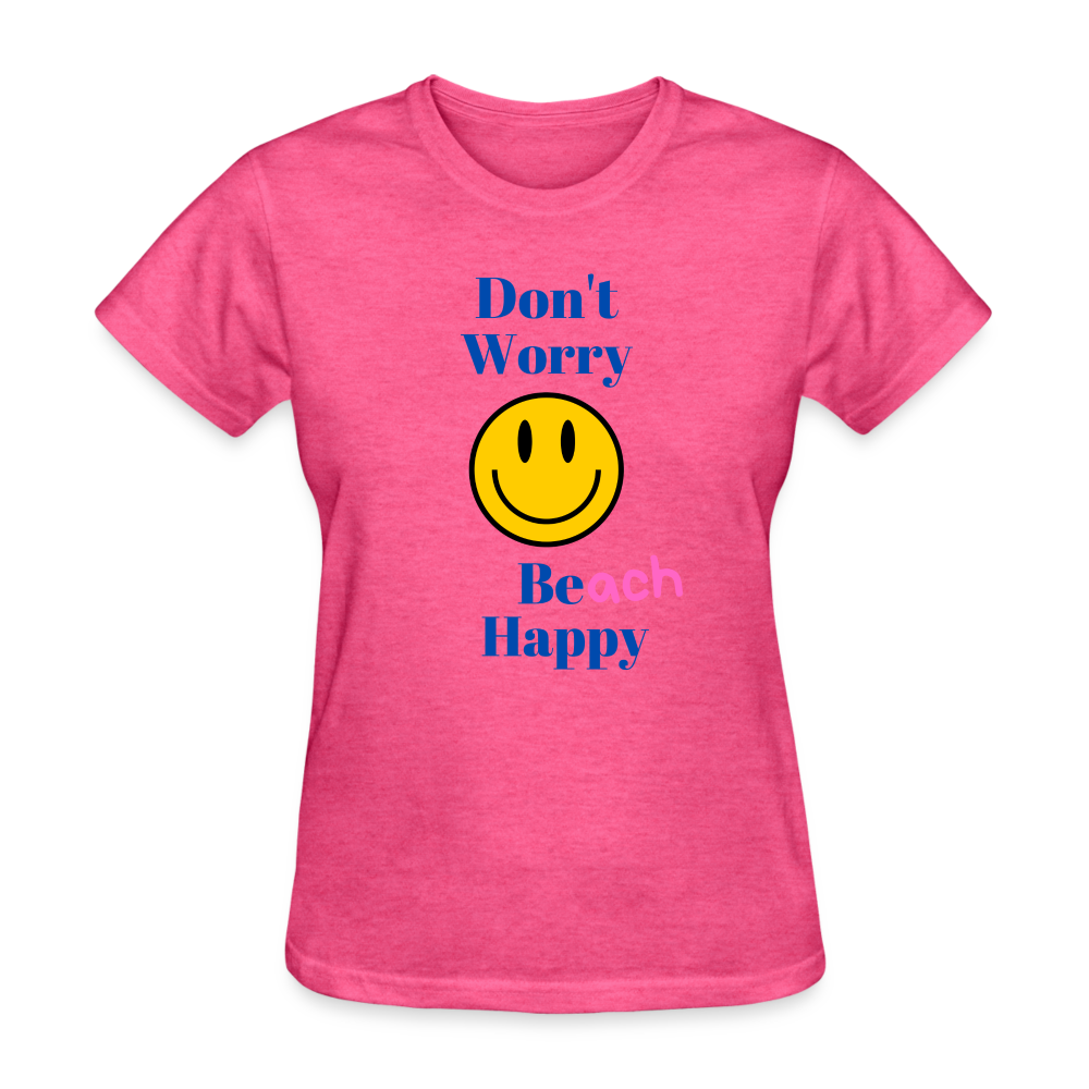 Women's Beach Happy T-Shirt - heather pink