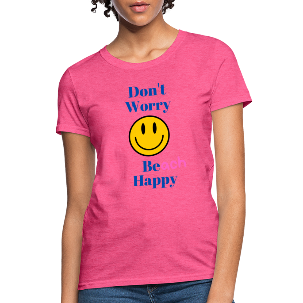 Women's Beach Happy T-Shirt - heather pink