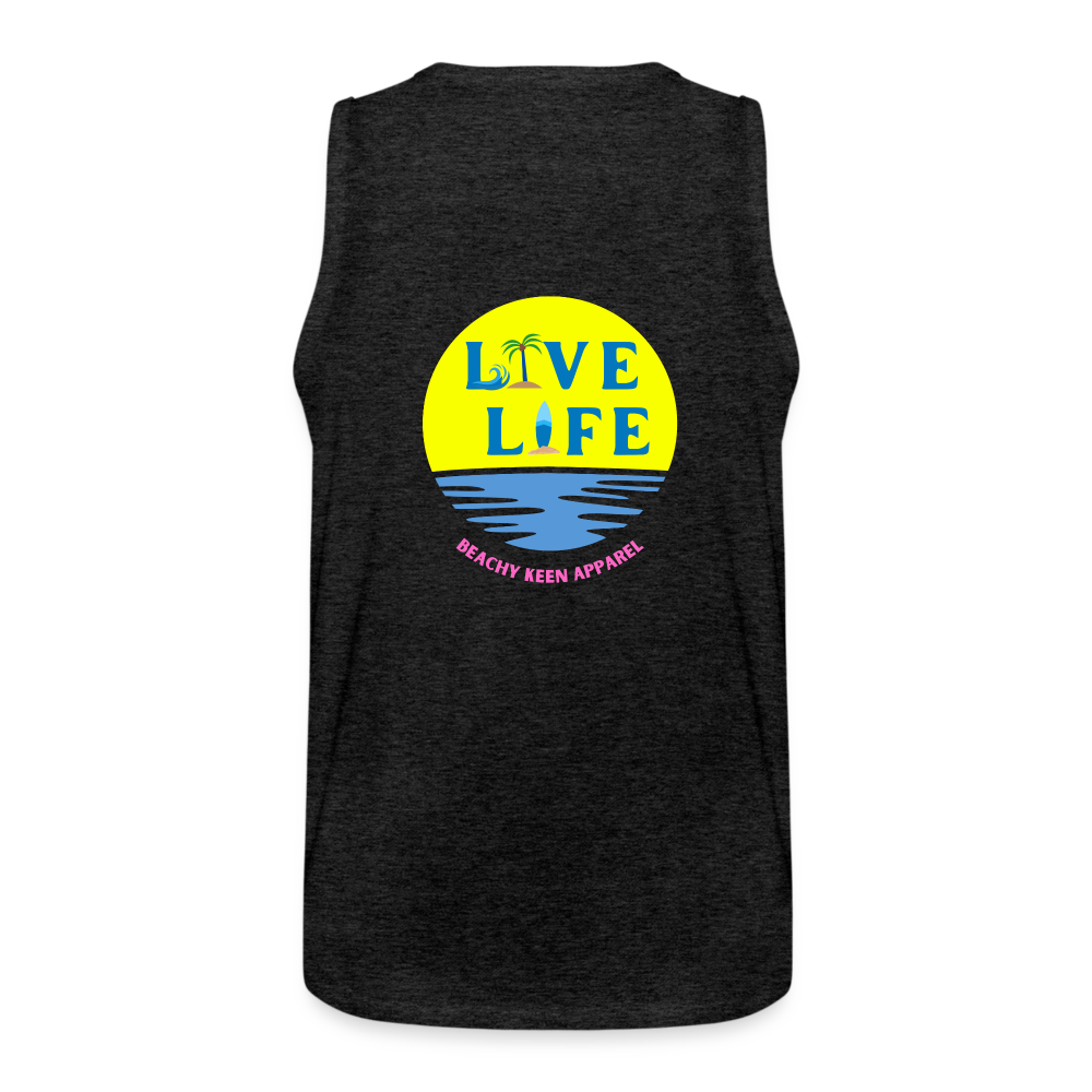 Men’s Live LIfe Sunset Premium Tank - charcoal grey