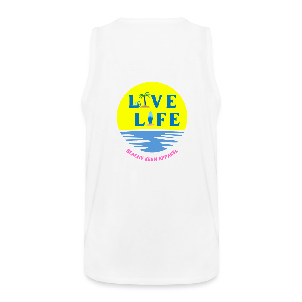 Men’s Live LIfe Premium Tank - white