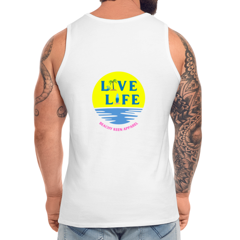 Men’s Live LIfe Premium Tank - white