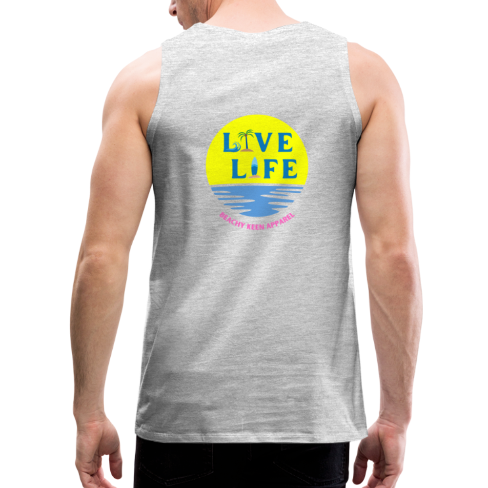 Men’s Live LIfe Premium Tank - heather gray