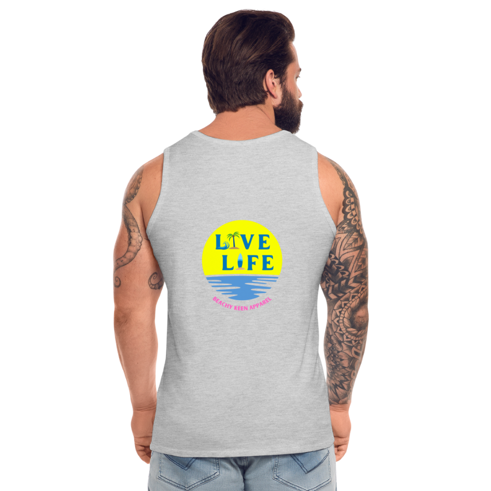 Men’s Live LIfe Premium Tank - heather gray