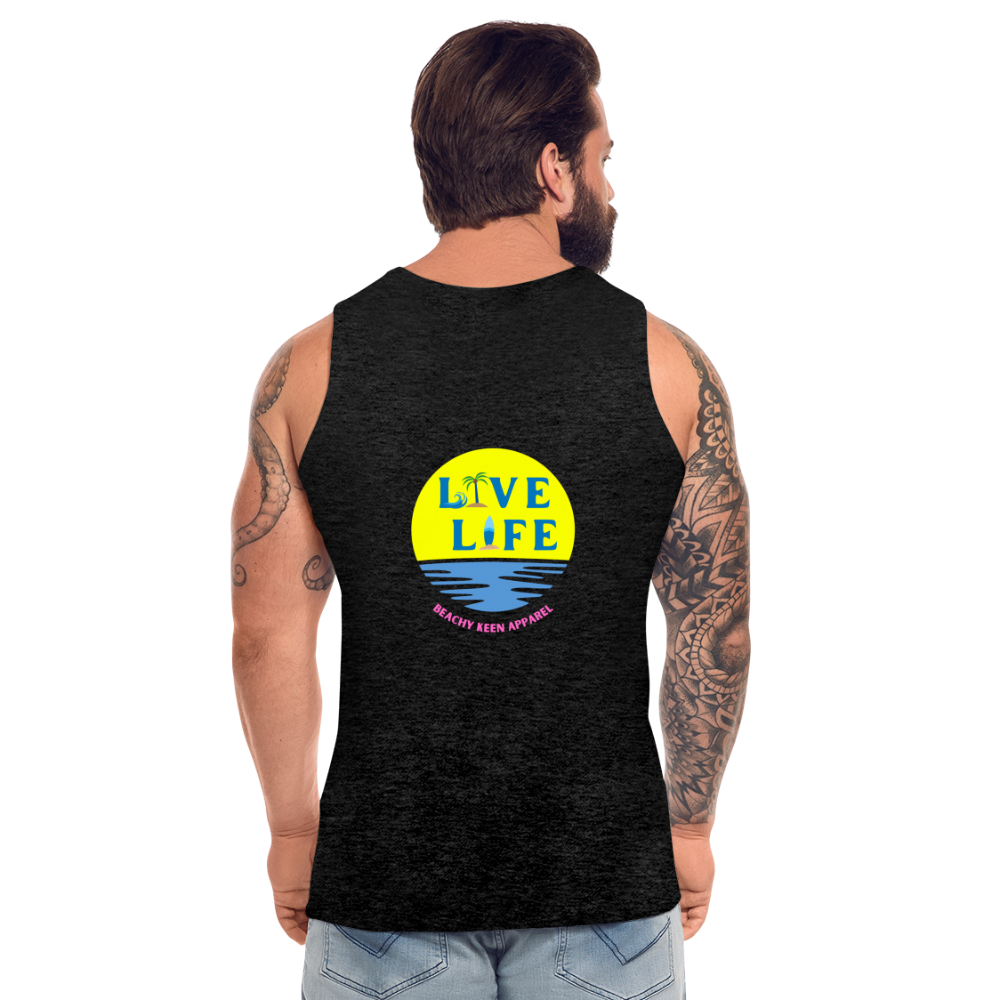 Men’s Live LIfe Premium Tank - charcoal grey