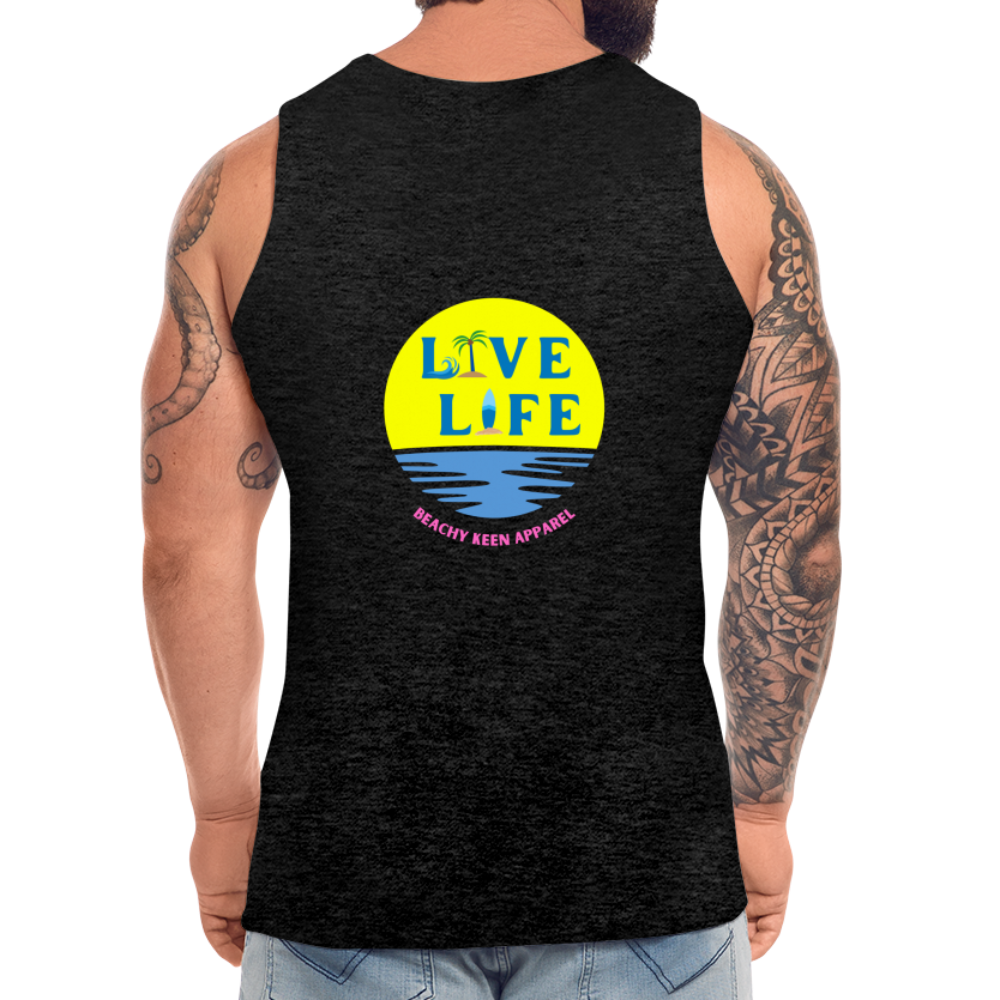 Men’s Live LIfe Premium Tank - charcoal grey