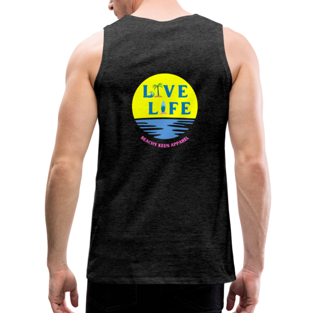 Men’s Live LIfe Premium Tank - charcoal grey