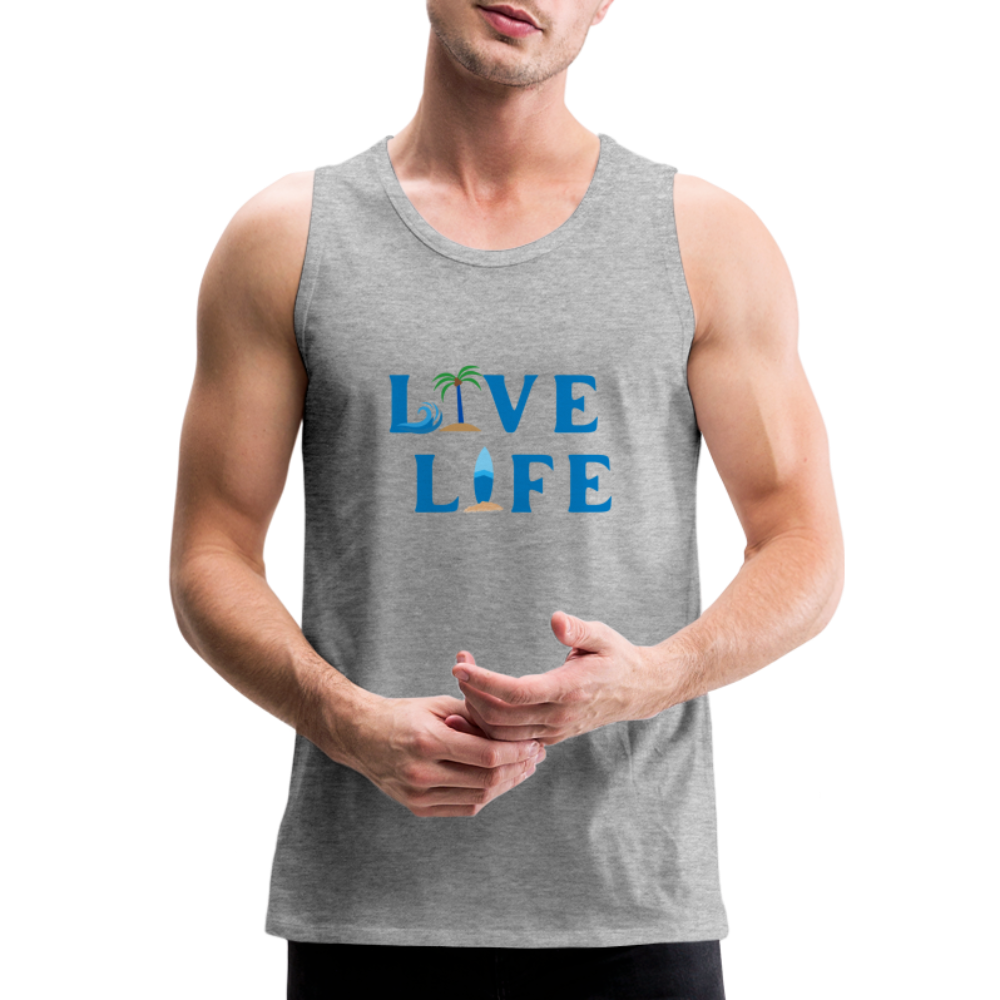 Men’s Live Life Original Premium Tank - heather gray