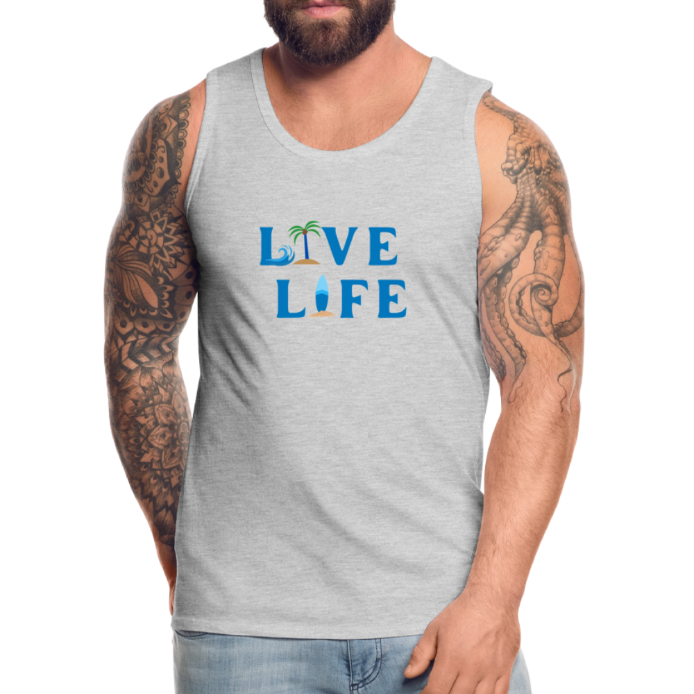Men’s Live Life Original Premium Tank - heather gray