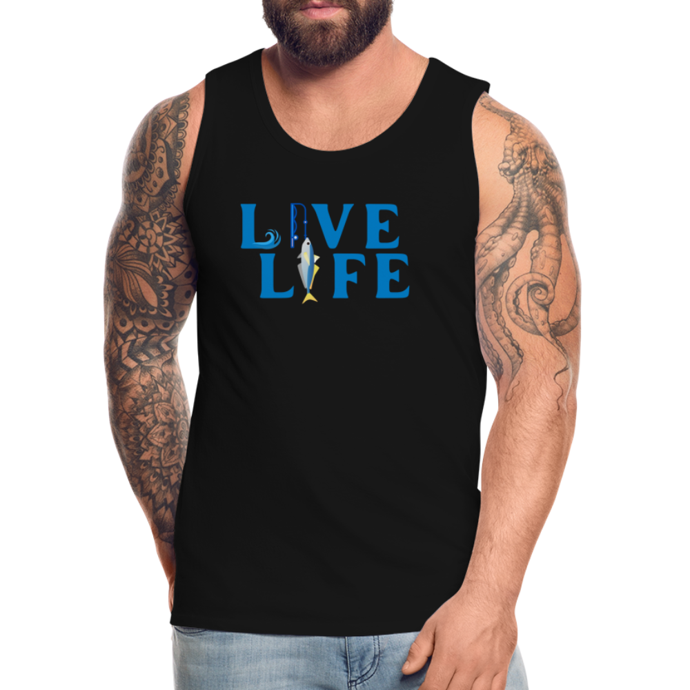 Men’s Fishing Life Premium Tank - black