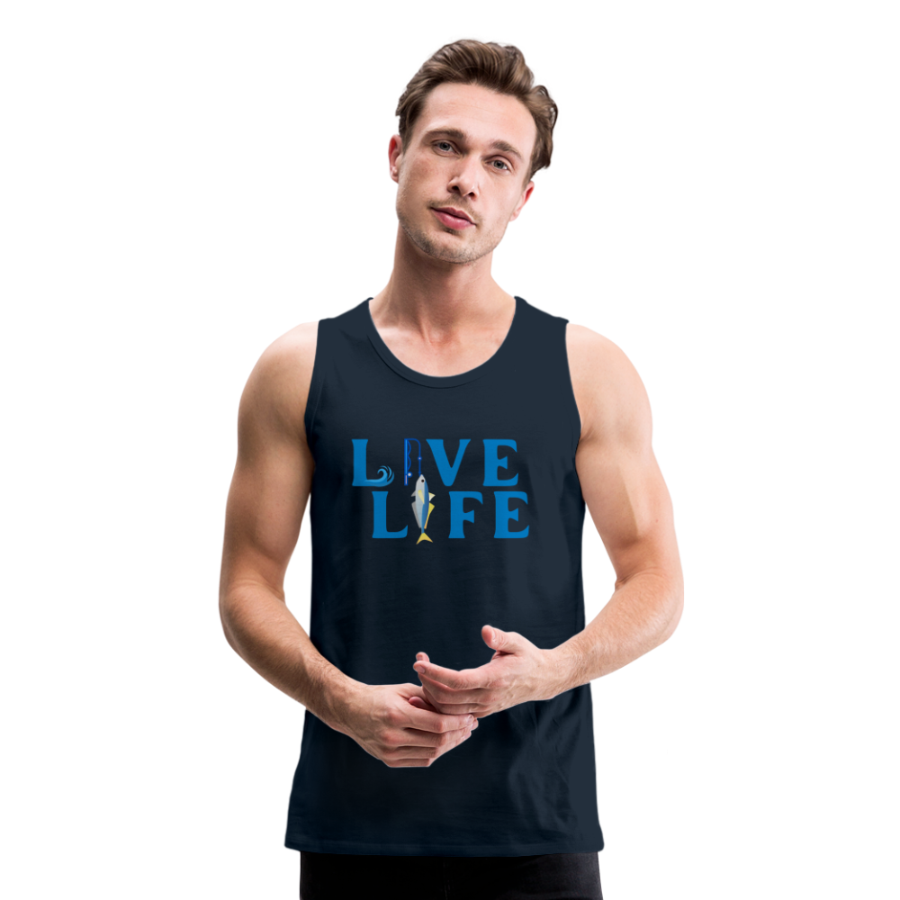 Men’s Fishing Life Premium Tank - deep navy