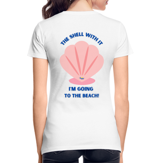 The Shell with It! Women’s Premium Organic T-Shirt - white